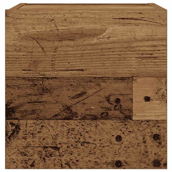 vidaXL Nástenná TV skrinka staré drevo 30,5x30x30 cm
