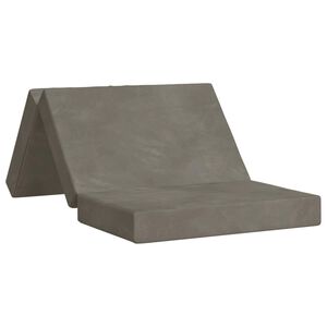 vidaXL Skladacia pohovka na span&iacute; 100 x 67 x 45 cm Svetlosiv&aacute;