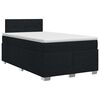 vidaXL Posteľ boxspring s matracom Čierna 120 x 190 cm L&aacute;tka