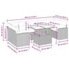 vidaXL 8-dielna záhradná súprava pohoviek s vankúšmi polyratan akácia
