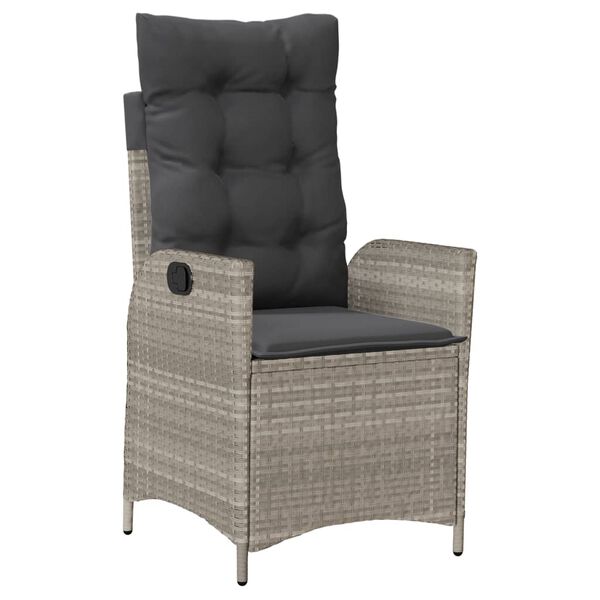 vidaXL 9-dielna z&aacute;hradn&aacute; jed&aacute;lensk&aacute; s&uacute;prava s vank&uacute;&scaron;mi siv&aacute; polyratan