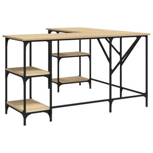 vidaXL St&ocirc;l dub sonoma 139x139x75 cm kompozitn&eacute; drevo