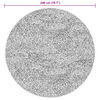 vidaXL Kusov&eacute; koberce Okr&uacute;hly HUARTE Hned&aacute; &Oslash; 200 CM Polyester