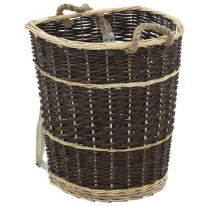 vidaXL Ko&scaron;&iacute;k s popruhmi na palivov&eacute; drevo 44,5x37x50 cm pr&iacute;rodn&aacute; vŕba