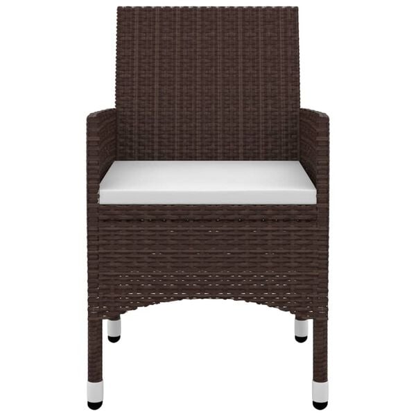 vidaXL 3-dielny vonkaj&scaron;&iacute; jed&aacute;lensk&yacute; set so sed&aacute;kmi polyratan a sklo