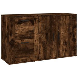 vidaXL Komoda dymov&yacute; dub 100x33x59,5 cm spracovan&eacute; drevo
