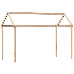vidaXL Strecha na detsk&uacute; posteľ 217x95,5x159 cm borovicov&yacute; mas&iacute;v