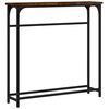 vidaXL Konzolov&yacute; stol&iacute;k dymov&yacute; dub 75x19,5x75 cm kompozitn&eacute; drevo