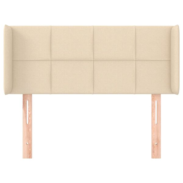 vidaXL Čelo postele so z&aacute;hybmi kr&eacute;mov&yacute; 83x16x78/88 cm l&aacute;tka