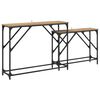 vidaXL Konzolov&yacute; st&ocirc;l 2 pcs Remeseln&yacute; dub 100 x 28 x 75 cm