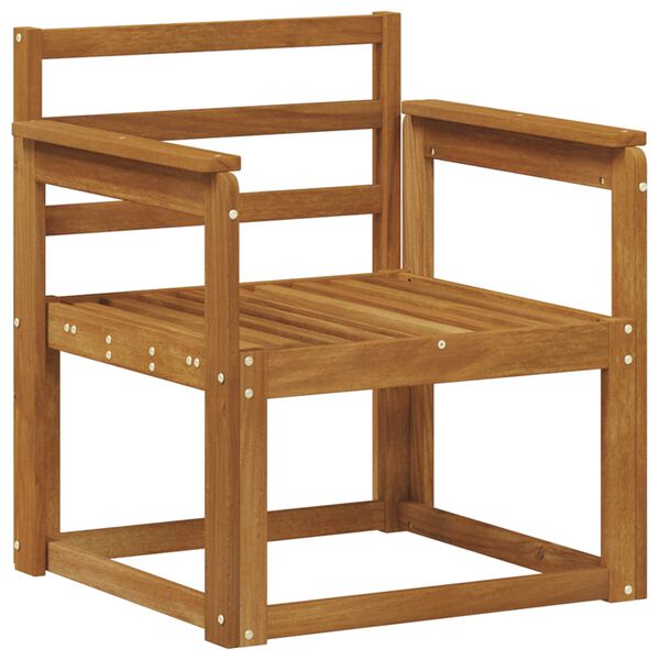 vidaXL Vonkaj&scaron;ia pohovka Pevn&eacute; ak&aacute;ciov&eacute; drevo Pr&iacute;rodn&aacute;