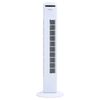 vidaXL Vežov&yacute; ventil&aacute;tor s diaľkov&yacute;m ovl&aacute;dan&iacute;m a časovačom &Phi;24x80 cm biely