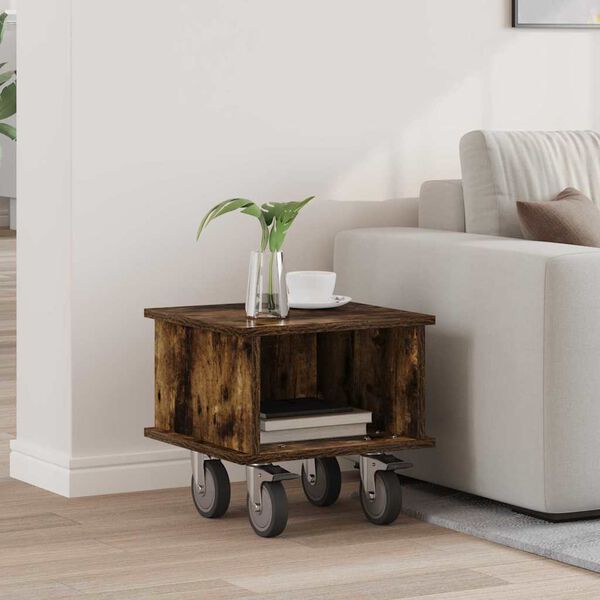 vidaXL TV stol&iacute;k Dymov&aacute; dub 37 x 35 x 35 cm Kompozitn&eacute; drevo