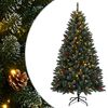 vidaXL Umel&yacute; vianočn&yacute; stromček s 300 LED 210 cm