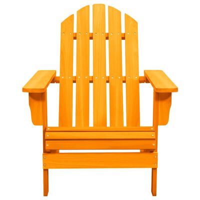 vidaXL Záhradná stolička Adirondack jedľový masív oranžová