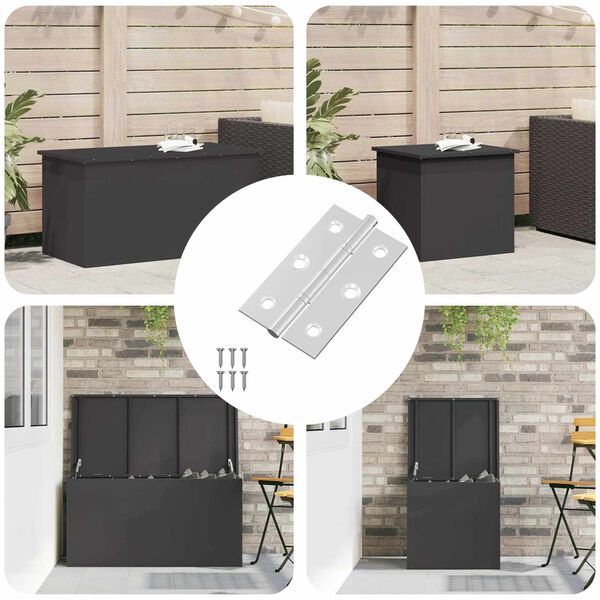 vidaXL P&aacute;nt Jednofarebn&yacute; 12 pcs Strieborn&aacute; 58 x 35 x 1 mm Oceľ