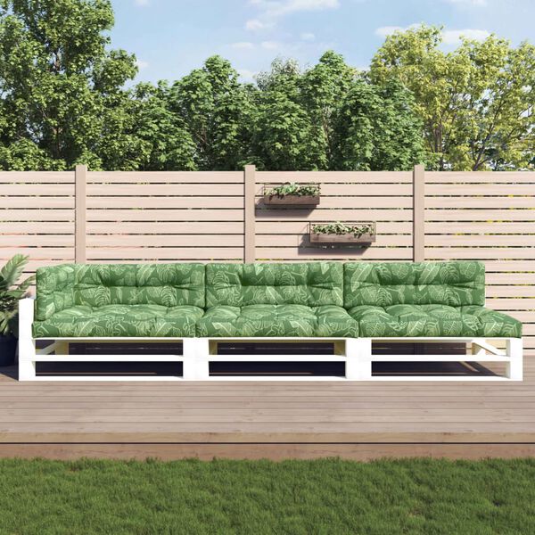 vidaXL Podložky na paletov&uacute; sedačku 7 ks listov&yacute; vzor l&aacute;tka