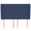 vidaXL Čelo postele so z&aacute;hybmi modr&yacute; 147x23x118/128 cm l&aacute;tka