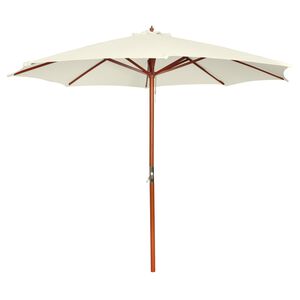 vidaXL Slnečn&iacute;k 300x258 cm, pieskovo biely