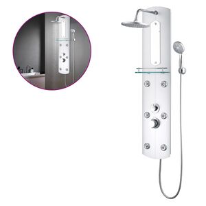 vidaXL Sprchov&yacute; panel 25x43x120 cm strieborn&yacute;