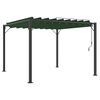 vidaXL Gazebo s lamelovou strechou 3 x 3 x 2,14 m Zelen&aacute;