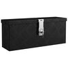 vidaXL &Uacute;ložn&yacute; box čierny 50x15x20,5 cm hlin&iacute;kov&yacute;