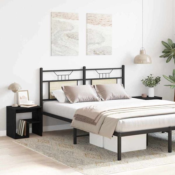 vidaXL Nočn&yacute; stol&iacute;k 2 pcs Čierny dub 40 x 30 x 40 cm Kompozitn&eacute; drevo