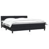vidaXL Posteľn&yacute; r&aacute;m boxspring s matracom čierny 180x210 cm zamat