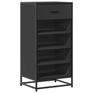 vidaXL Reg&aacute;l na top&aacute;nky čierna 48x38x97,5 cm spracovan&eacute; drevo