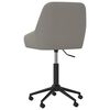 vidaXL Otočn&aacute; kancel&aacute;rska stolička bledosiv&aacute; zamat