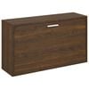 vidaXL Lavica na top&aacute;nky hned&yacute; dub 80x24x45 cm spracovan&eacute; drevo