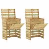 vidaXL Slatkov&yacute; z&aacute;hradn&yacute; kompost&eacute;r 2 pcs Zelen&aacute; 110 x 58 x 113 cm