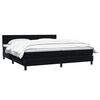 vidaXL Posteľný rám boxspring s matracom čierny 180x210 cm zamat