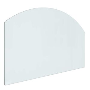 vidaXL Sklenen&aacute; doska krbu Priehľadn&aacute; 80 x 50 cm Sklo