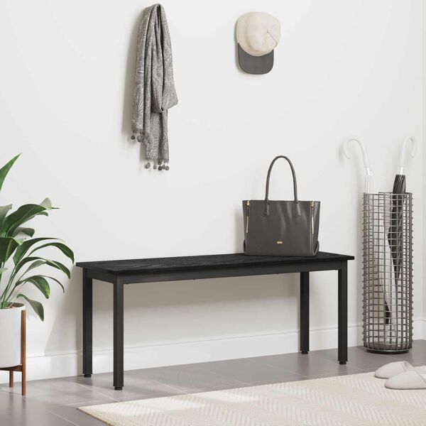 vidaXL lavička Čierny dub 110 x 35 x 45 cm Kompozitn&eacute; drevo