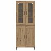 vidaXL Highboard Remeseln&yacute; dub 69,5 x 34 x 180 cm Kompozitn&eacute; drevo