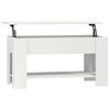 vidaXL Konferenčn&yacute; stol&iacute;k biely 101x49x52 cm spracovan&eacute; drevo