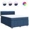 vidaXL Boxspring posteľ s matracom modr&yacute; 140x190 cm l&aacute;tka