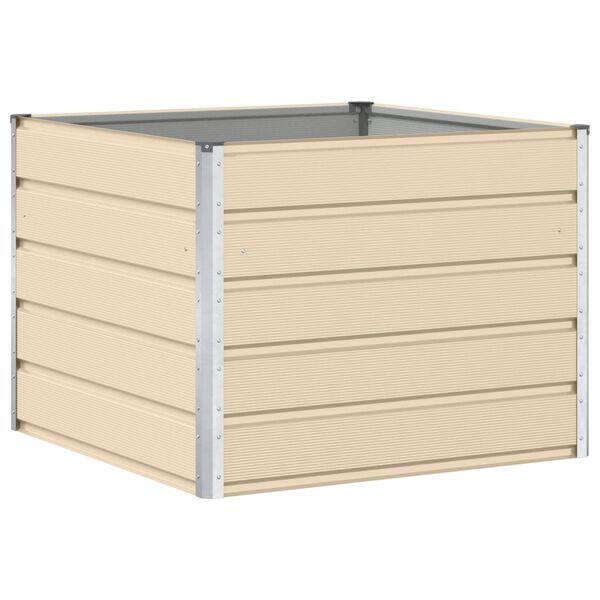 vidaXL Hrant&iacute;k Slonovinov&aacute; 100 x 100 x 75 cm Oceľ