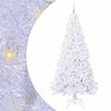 vidaXL Umel&yacute; vianočn&yacute; stromček s 300 LED-i Biela 240 cm PVC a oceľ