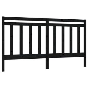 vidaXL Čelo postele čierne 206x4x100 cm mas&iacute;vna borovica