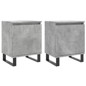 vidaXL Nočn&eacute; skrinky 2 ks bet&oacute;novo siv&eacute; 40x30x50 cm kompozitn&eacute; drevo