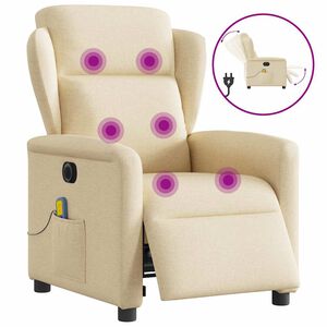 vidaXL Elektrick&eacute; mas&aacute;žne skl&aacute;pacie kreslo kr&eacute;mov&eacute; l&aacute;tka