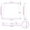 vidaXL Nohy k jedálenskému stolu v tvare V, 3 ks, biele, 70 x (72-73,3) cm, oceľové