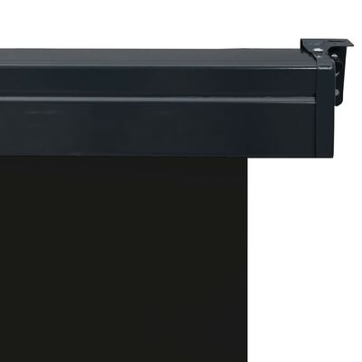 vidaXL Bočná markíza na balkón 100x250 cm, čierna