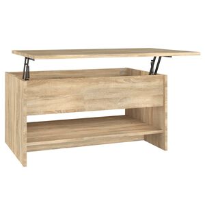 vidaXL Konferenčn&yacute; stol&iacute;k dub sonoma 80x50x40 cm spracovan&eacute; drevo