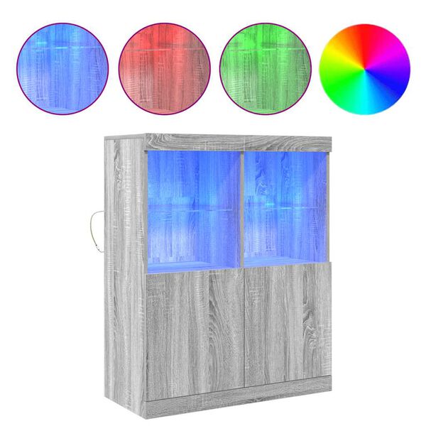 VidaXL Pr&iacute;born&iacute;k Grey Sonoma 81x37x100 cm Engineered Wood