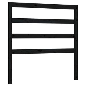 vidaXL Čelo postele čierne 106x4x100 cm mas&iacute;vna borovica