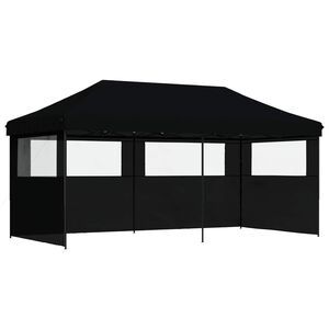 vidaXL P&aacute;rty stan 292 x 580 x 315 cm Čierna Oxfordsk&aacute; l&aacute;tka
