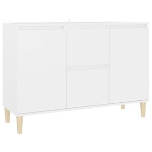vidaXL Komoda, biela 101x35x70 cm, kompozitn&eacute; drevo